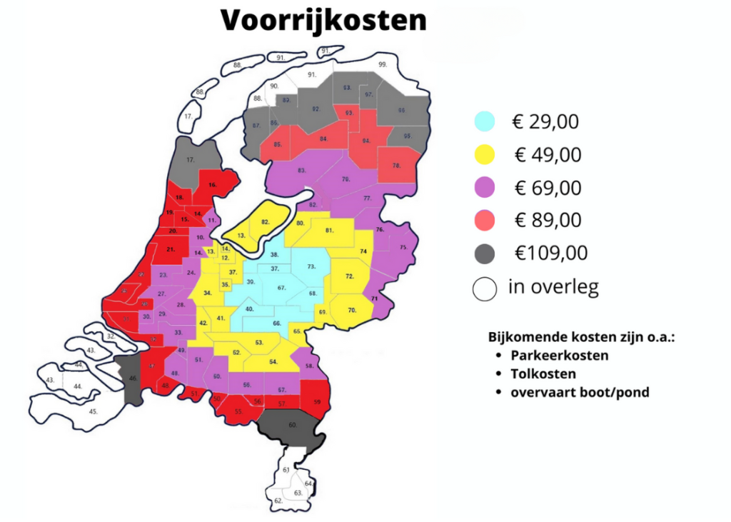 Voorrijkosten inbedrijfstellen Snel Airco's